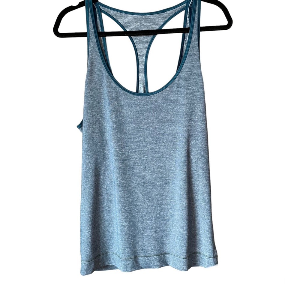 Lululemon Run The Day Tank Heathered Nile Blue / Nile Blue Size M